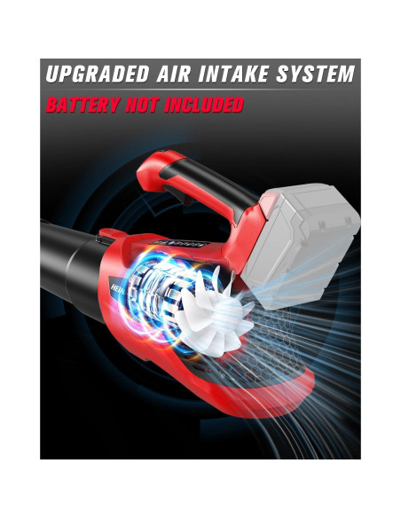 Soplador de Hojas HEINPRO Inalámbrico 500CFM 241km/h Soplador de Hojas HEINPRO Inalámbrico 500CFM 241km/h