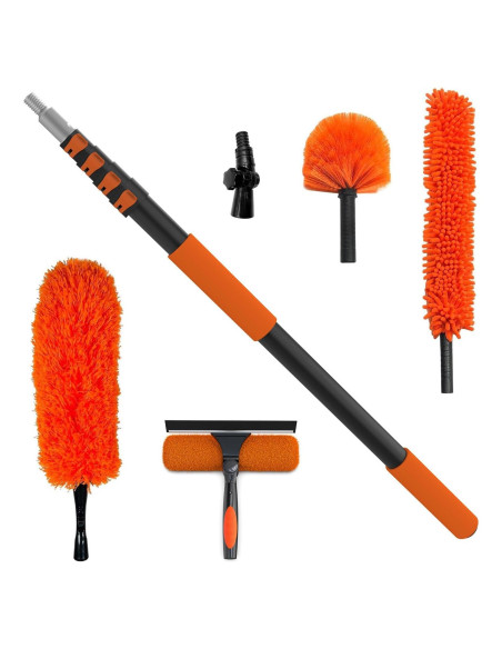 Kit de limpieza Buyplus 6 m, plumero extensible y limpiador de ventanas Kit de limpieza Buyplus 6 m, plumero extensible y limpiador de ventanas