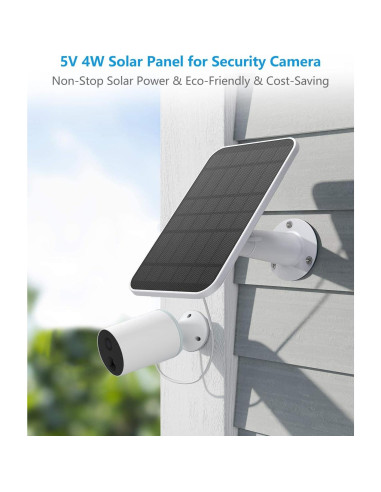 Cargador Solar WININMETA 5W para Cámaras Eufy - Paquete de 2