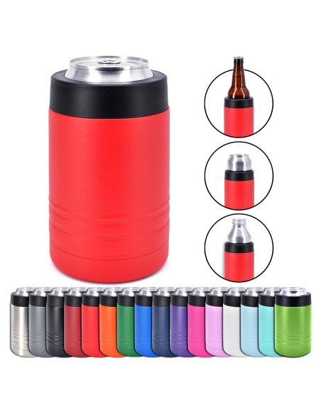 Enfriador de Latas Clear Water 12 oz Acero Inoxidable Rojo Enfriador de Latas Clear Water 12 oz Acero Inoxidable Rojo