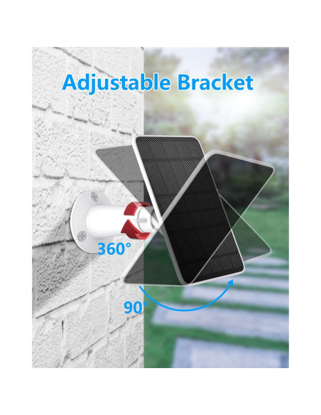 Cargador Solar WININMETA 5W para Cámaras Eufy - Paquete de 2 Cargador Solar WININMETA 5W para Cámaras Eufy - Paquete de 2