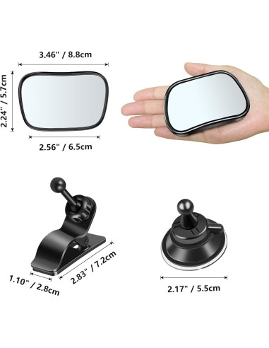 Espejo Retrovisor Ajustable 360 Range Tour Mini para Bebés
