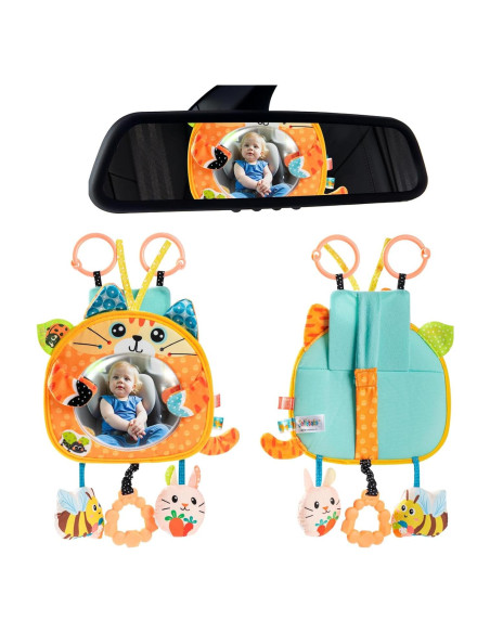 Juguete Colgante para Cochecito Jollybaby Gato Galés Espejo Juguete Colgante para Cochecito Jollybaby Gato Galés Espejo