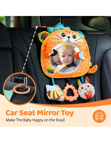 Juguete Colgante para Cochecito Jollybaby Gato Galés Espejo