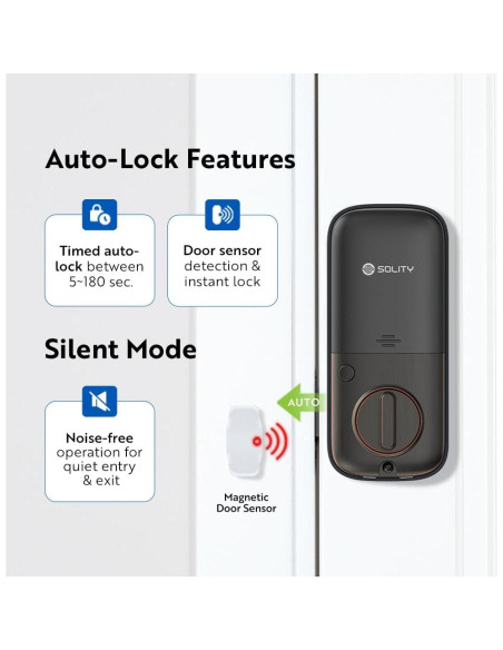Cerradura Digital Solity GT10K Wi-Fi Bronce Aceitado Cerradura Digital Solity GT10K Wi-Fi Bronce Aceitado