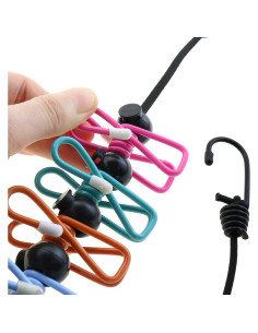 Cuerda de Ropa Retráctil Portátil ZZHXSM 3.66m con Clips Antideslizantes 2