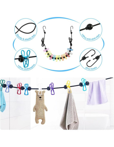 Perchas de Plástico ZRKFSR 50 Unidades Corazón Ahorra Espacio