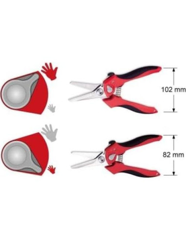 Tijeras Angulares Vampliers 8" Acero Inoxidable Serradas