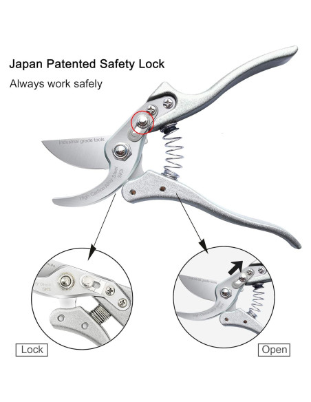 Tijeras de podar TONMA JP 21 cm Acero SK5 Ergonomía Tijeras de podar TONMA JP 21 cm Acero SK5 Ergonomía