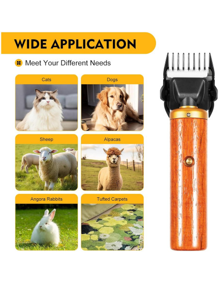 Cortadora Eléctrica para Ovejas SNKOURIN 55W 7200RPM Cortadora Eléctrica para Ovejas SNKOURIN 55W 7200RPM