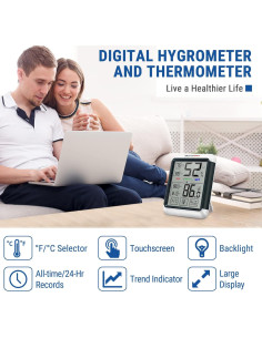 Termómetro Higrómetro Digital ThermoPro TP55 con Pantalla Táctil 2