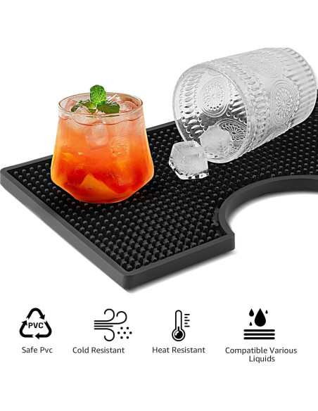 Tapete de Goteo de Cerveza Dbgogo 4.5'' Antideslizante PVC Tapete de Goteo de Cerveza Dbgogo 4.5'' Antideslizante PVC