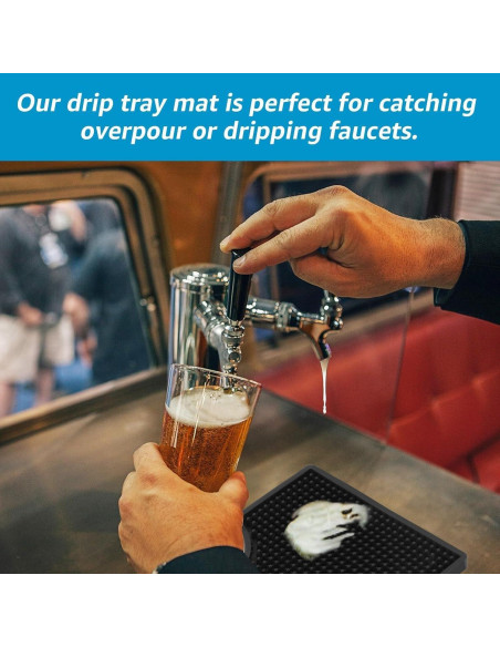 Tapete de Goteo de Cerveza Dbgogo 4.5'' Antideslizante PVC Tapete de Goteo de Cerveza Dbgogo 4.5'' Antideslizante PVC