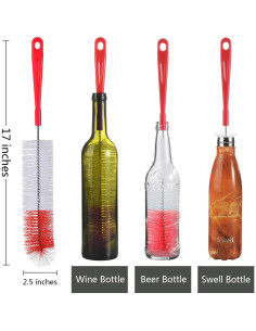 Set de Limpiadores de Botellas ALINK - 8 Piezas, 43 cm 2