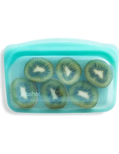 Bolsas de Almacenamiento Reutilizables Stasher 340g Aqua y Lavanda