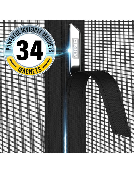 Puerta Pantalla Magnética AUGO 96.5x246.4cm Resistente Puerta Pantalla Magnética AUGO 96.5x246.4cm Resistente