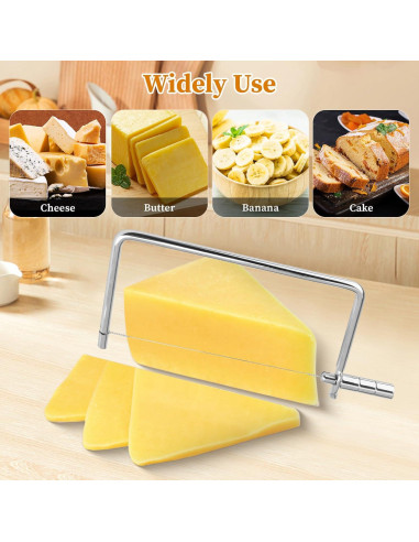 Cortador de Queso Portátil Leefasy Acero Inoxidable 12.7 cm