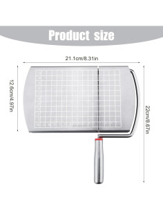 Cortador de Queso NQEUEPN Acero Inoxidable 22x21.1cm 2