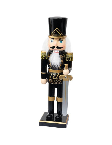 Cascanueces de Madera FUNPENY 35 cm Soldado Negro Decorativo
