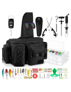 Kit de Pesca 88 Piezas RoundFunny con Bolsa y Accesorios