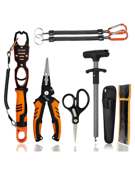 Kit de herramientas de pesca Selake 7 PCS - Pinzas, tijeras y más Kit de herramientas de pesca Selake 7 PCS - Pinzas, tijeras y más