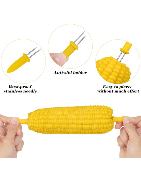 Juego de Platos de Maíz Aodaer 16 Piezas Amarillo Juego de Platos de Maíz Aodaer 16 Piezas Amarillo