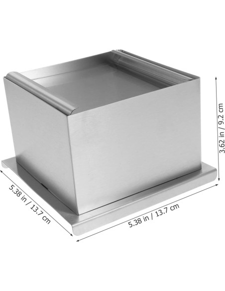 Molde para Hacer Tofu PRETYZOOM Acero Inoxidable 13.7x13.7x9.2cm