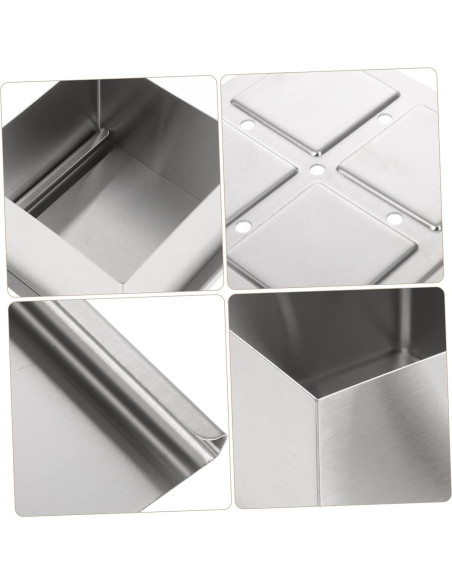 Molde para Hacer Tofu PRETYZOOM Acero Inoxidable 13.7x13.7x9.2cm