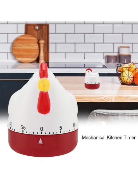 Temporizador de Cocina Mecánico HERCHR Gallina 60 Minutos Temporizador de Cocina Mecánico HERCHR Gallina 60 Minutos
