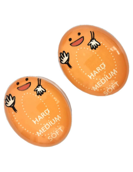 Temporizador de Huevos Cocidos Genérico - Color Naranja - 2 Piezas Temporizador de Huevos Cocidos Genérico - Color Naranja - 2 Piezas