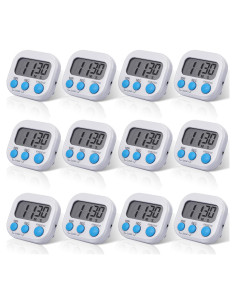 Temporizador Digital de Cocina Weewooday 12 Pcs Alarma Fuerte