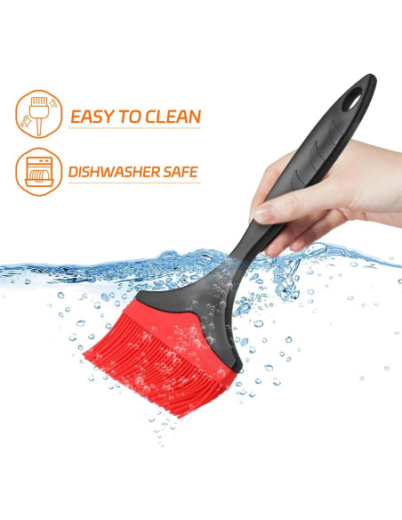 Brocha de Silicona Grande Tuyotue 25.4cm Roja - Juego de 2 Brocha de Silicona Grande Tuyotue 25.4cm Roja - Juego de 2