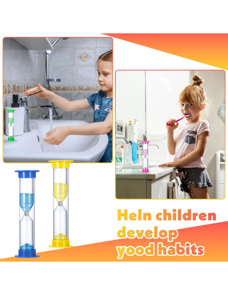 24 Relojes de Arena de 5 Minutos HOFURME Coloridos para Aula 24 Relojes de Arena de 5 Minutos HOFURME Coloridos para Aula