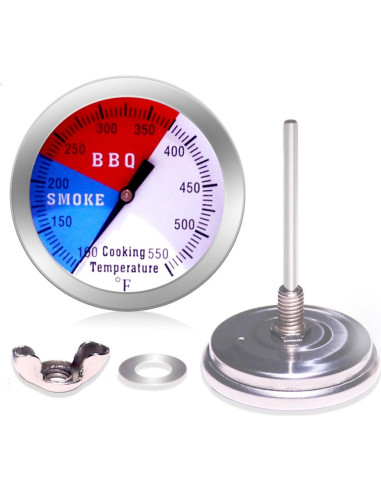 Termómetro de BBQ FOTN - Medidor de Temperatura Acero Inoxidable 2 Piezas