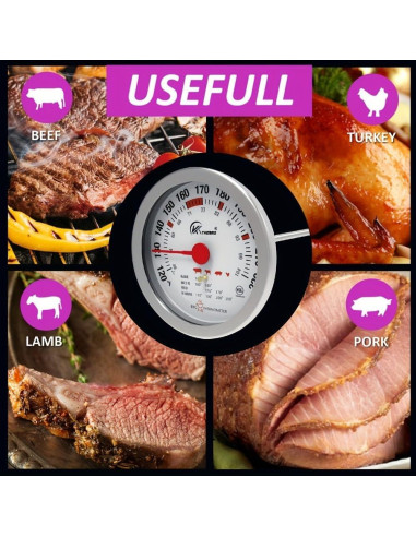 Termómetro de Carne KT THERMO 3.5" Rápido NSF 49-104C