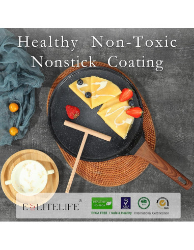 Sartén de Crepas ESLITE LIFE 28 cm Antiadherente Cerámica