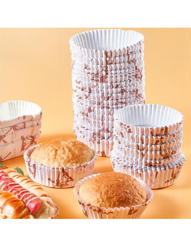 Forros de Cupcake Jumbo Youeon 600 Pcs 8.9 cm Antiadherentes