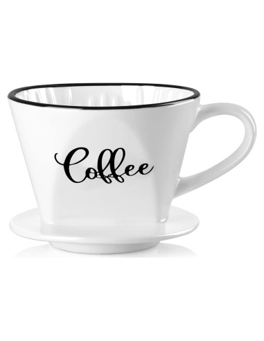 Cafetera de Goteo Manual DAYYET de Cerámica Blanca 0.54 kg