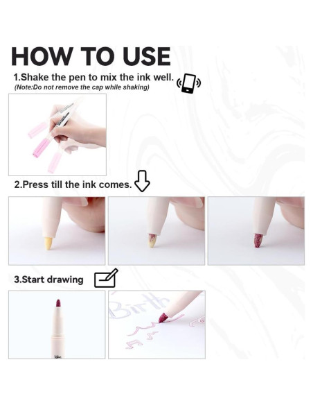 Marcadores Brillantes TRANSON 12 Colores Metalizados para Dibujo Marcadores Brillantes TRANSON 12 Colores Metalizados para Dibujo