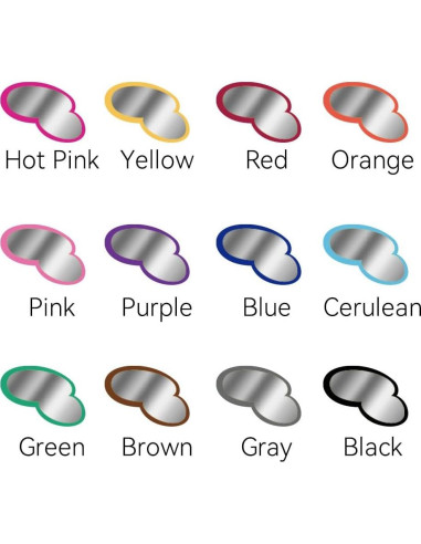 Marcadores Brillantes TRANSON 12 Colores Metalizados para Dibujo