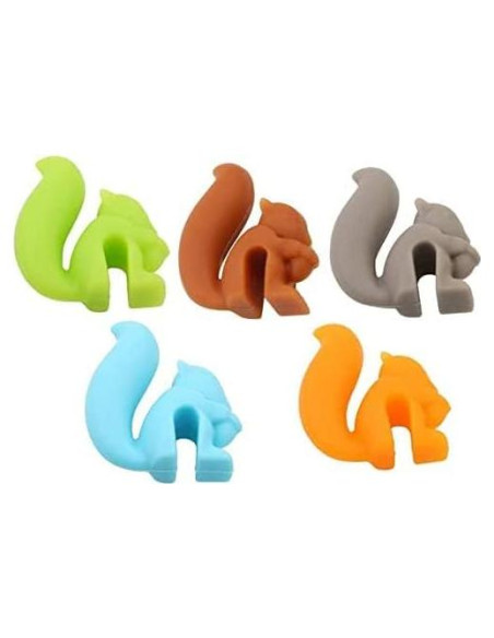 Set de 5 Soportes para Bolsa de Té Ardilla Dreamxue Set de 5 Soportes para Bolsa de Té Ardilla Dreamxue
