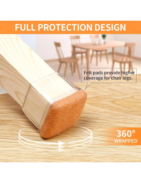 Protectores de Piso de Silicona Ezprotekt 24 Pcs M 19-25mm Protectores de Piso de Silicona Ezprotekt 24 Pcs M 19-25mm