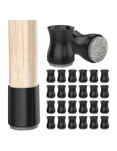 Protectores de Piso para Patas de Silla CHWM - 24 Piezas Silicona