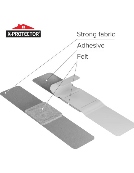 X-Protector 24 Protectores de Suelo para Sillas de Trineo Gris X-Protector 24 Protectores de Suelo para Sillas de Trineo Gris
