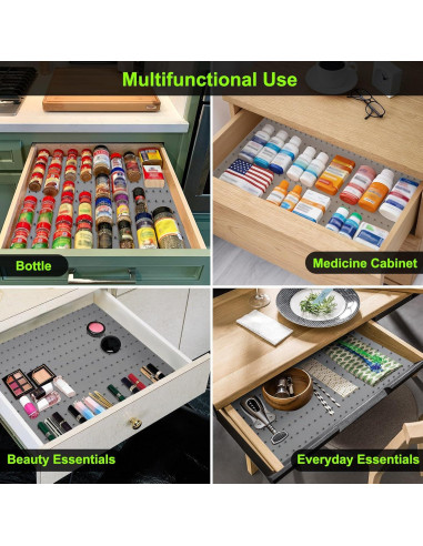 Organizador de Cajones de Especias Gosmol 48.3x32.8cm Antideslizante
