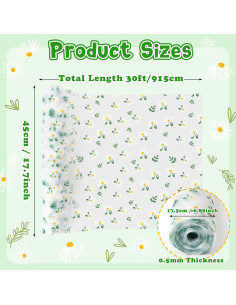 Forro de Cajón GQIRIL 360cm x 45cm Impermeable Floral 2