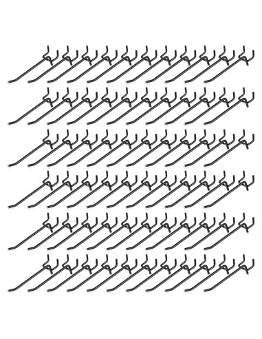 Ganchos para Tablero de Clavos Shimeyao 100 Pcs 10 cm Negro