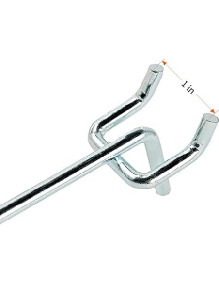 Ganchos de Metal Galvanizado Rawall 10 cm para Tablero Perforado Ganchos de Metal Galvanizado Rawall 10 cm para Tablero Perforado