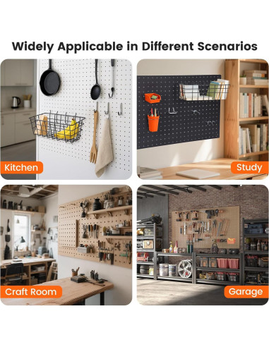 Kit de Accesorios para Organizador de Tablero Perforado 264 PCS Enjoywood