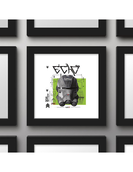 Arte de Pared Star Wars Bad Batch Echo Clone Trooper Arte de Pared Star Wars Bad Batch Echo Clone Trooper